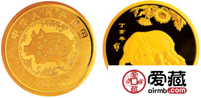 中国丁亥（猪）年生肖金币10公斤圆形精制币