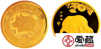 中国丁亥（猪）年生肖金币10公斤圆形精制币