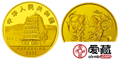 2001年敦煌石窟艺术金币藏品介绍