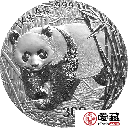 2001年1公斤熊猫银币善品天下