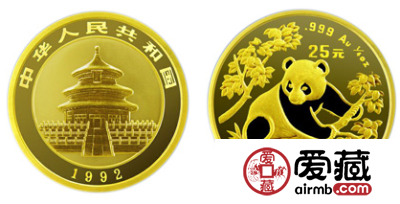 1992年熊猫金币的行情投资分析