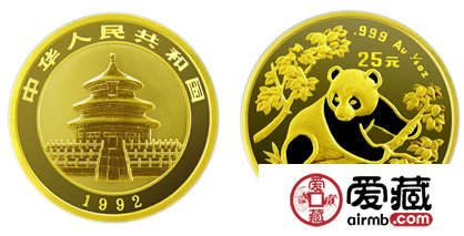 1992年熊猫金币的行情投资分析