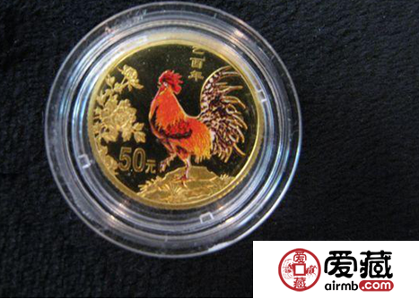 2005年（错版）彩金鸡1/10盎司彩金币