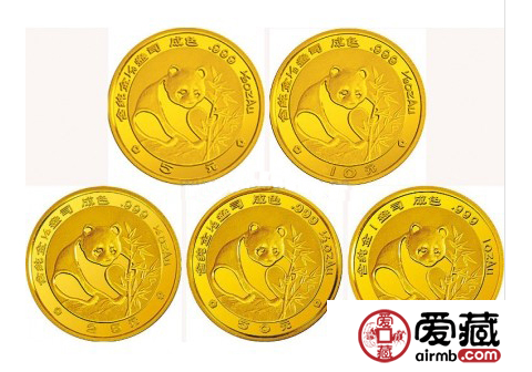 1988年熊猫金币套装收藏