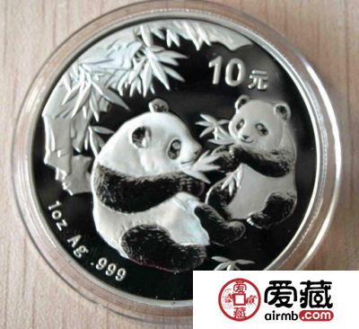 1999年1盎司彩色熊猫银币的收藏价值