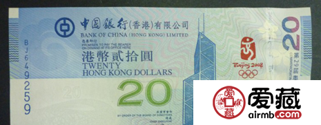 香港奥运纪念钞涨势好不好
