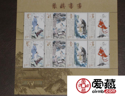 琴棋书画丝绸小版独具鉴赏价值