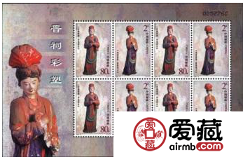 存世量少的晋祠彩塑小版张价值更高