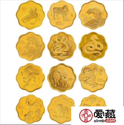 十二生肖梅花金银币一套价格