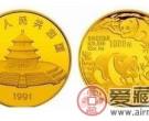 1991年1公斤熊猫金币的价格在年年增长