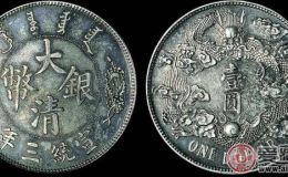 大清银币大尾龙真伪