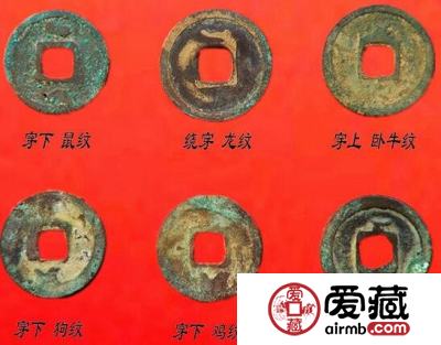开元通宝钱中的十二生肖图案钱