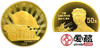 红军长征胜利60周年纪念金币：毛泽东