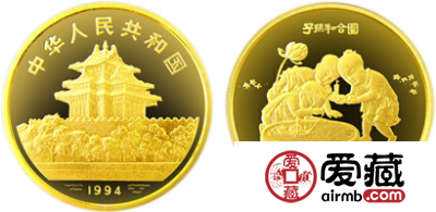 中国古代名画系列纪念金币：子孙和合图
