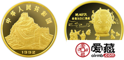 中国古代科技发明发现第(1)组纪念金币：地动仪