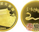 中国已巳（蛇）年生肖金币：8克金蛇