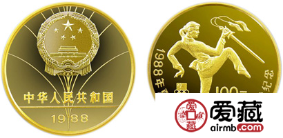 第24届奥运会体育金币：女子舞剑
