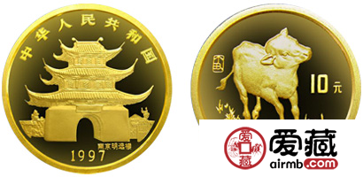 中國丁丑（牛）年生肖金幣（普）