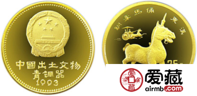 出土文物（青铜器）第（3）组纪念金币：铜牵马俑