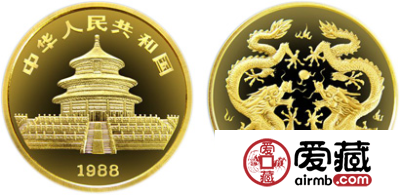中国戊辰(龙)生肖金币：1盎司金龙
