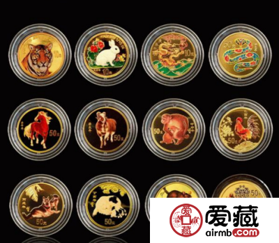 十二生肖彩色金银币量少价高前景好