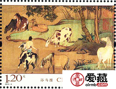 浴马图邮票艺术价值颇高