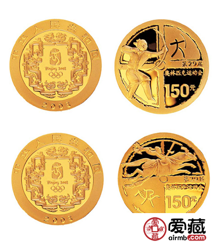 2008年奥运会金币的收藏表现