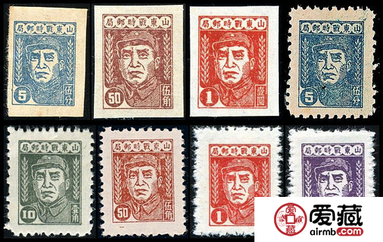 J.HD-5 华东战时邮务总站第二版朱德像邮票