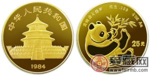 1984年版1/4盎司熊猫金币