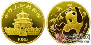 1985年版1/4盎司熊猫金币