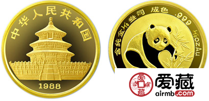 1988年版1/10盎司熊猫金币