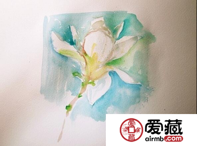 玉兰花明信片