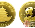 1999年版1/20盎司熊猫金币