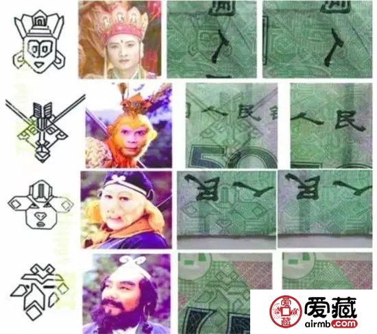 人民币上的暗记,你能找到多少? 人民币上的暗记,你能找到多少?