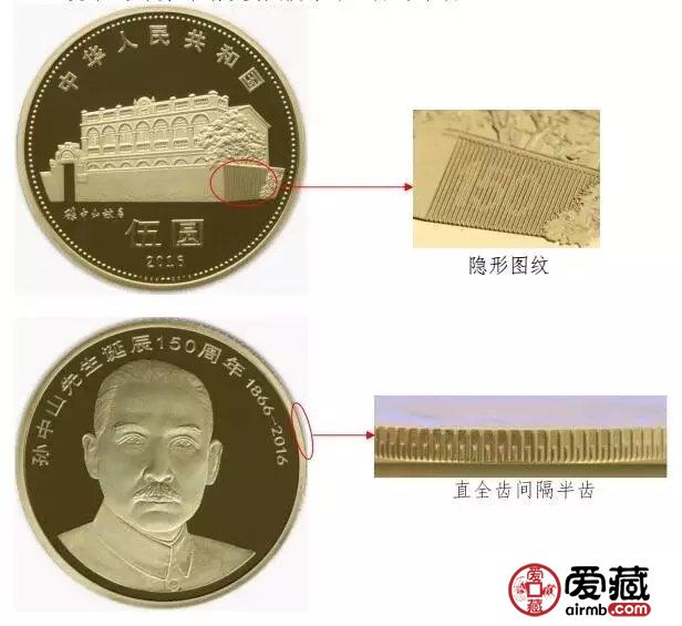 孙中山纪念币还有一处隐蔽的暗记 孙中山纪念币还有一处隐蔽的暗记