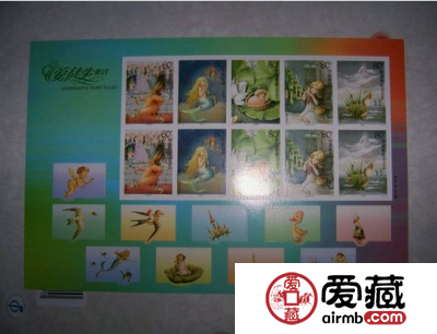 收藏分析安徒生不干胶小版邮票