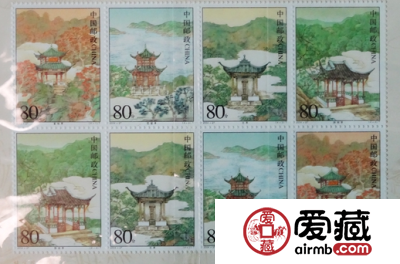 中国名亭小版邮票