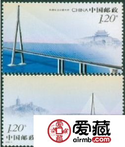 2008-8 苏通长江公路大桥大版票