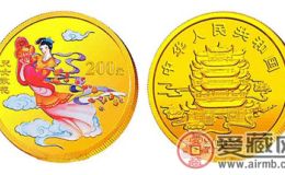 中国民间神话故事彩色金币(第3组)：天女散花