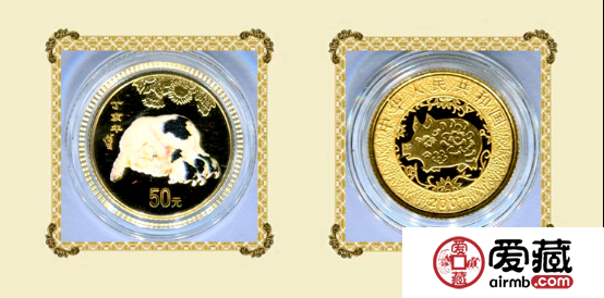 收藏2007年猪年金银币