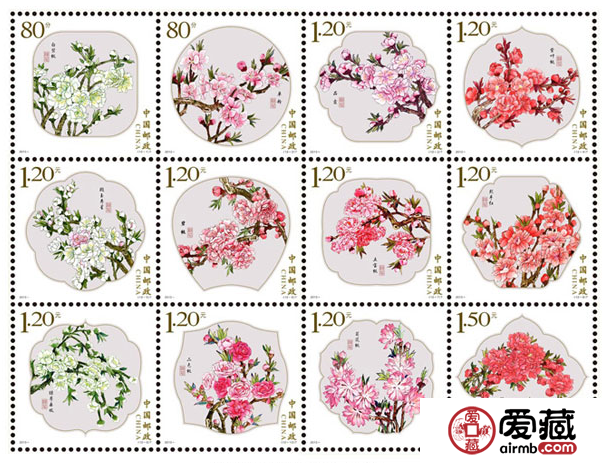 2013-6《桃花》特种邮票小版张