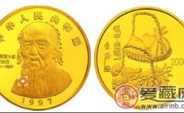 伟人系列金银纪念币-齐白石金币的投资行情