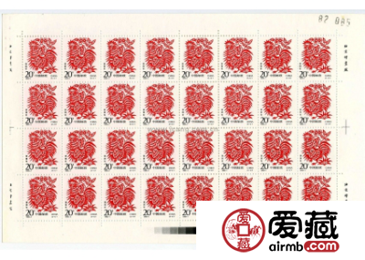 1993年鸡邮票整版价格知多少