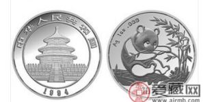 1994年熊猫银币价格与收藏价值