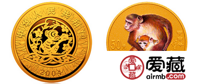 2004年猴年彩色金幣欣賞和分析