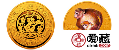 2004年猴年彩色金币欣赏和分析