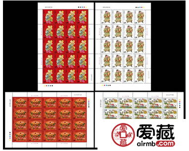 木版年画整版票大全套收藏投资品