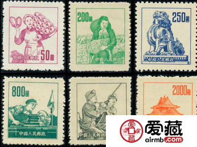 普6 不同图案普通邮票很少见