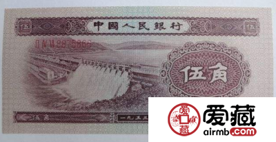 1953年5角价格直冲百元