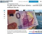 德国印面值零元纸币  收藏价格竞要2.5欧元